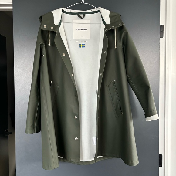 Stutterheim Rain Coat XXXS Mosebacke Original Green - Picture 4 of 16